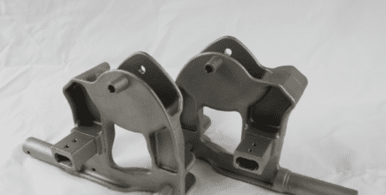 medical stretcher aluminum part made with investment casting